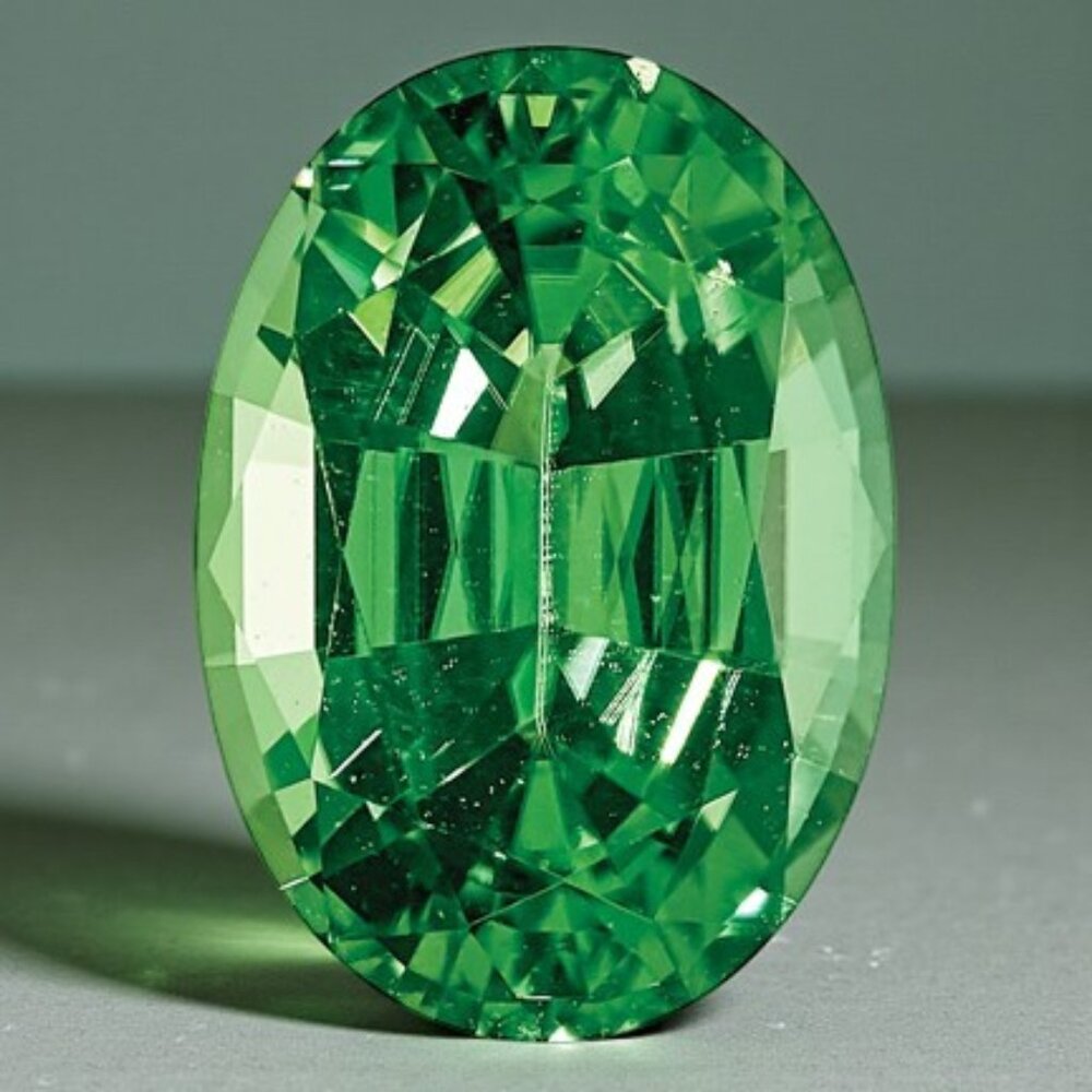 6 x 4 mm Oval AAA Chrome Tourmaline Gemstone - Live Show Listing